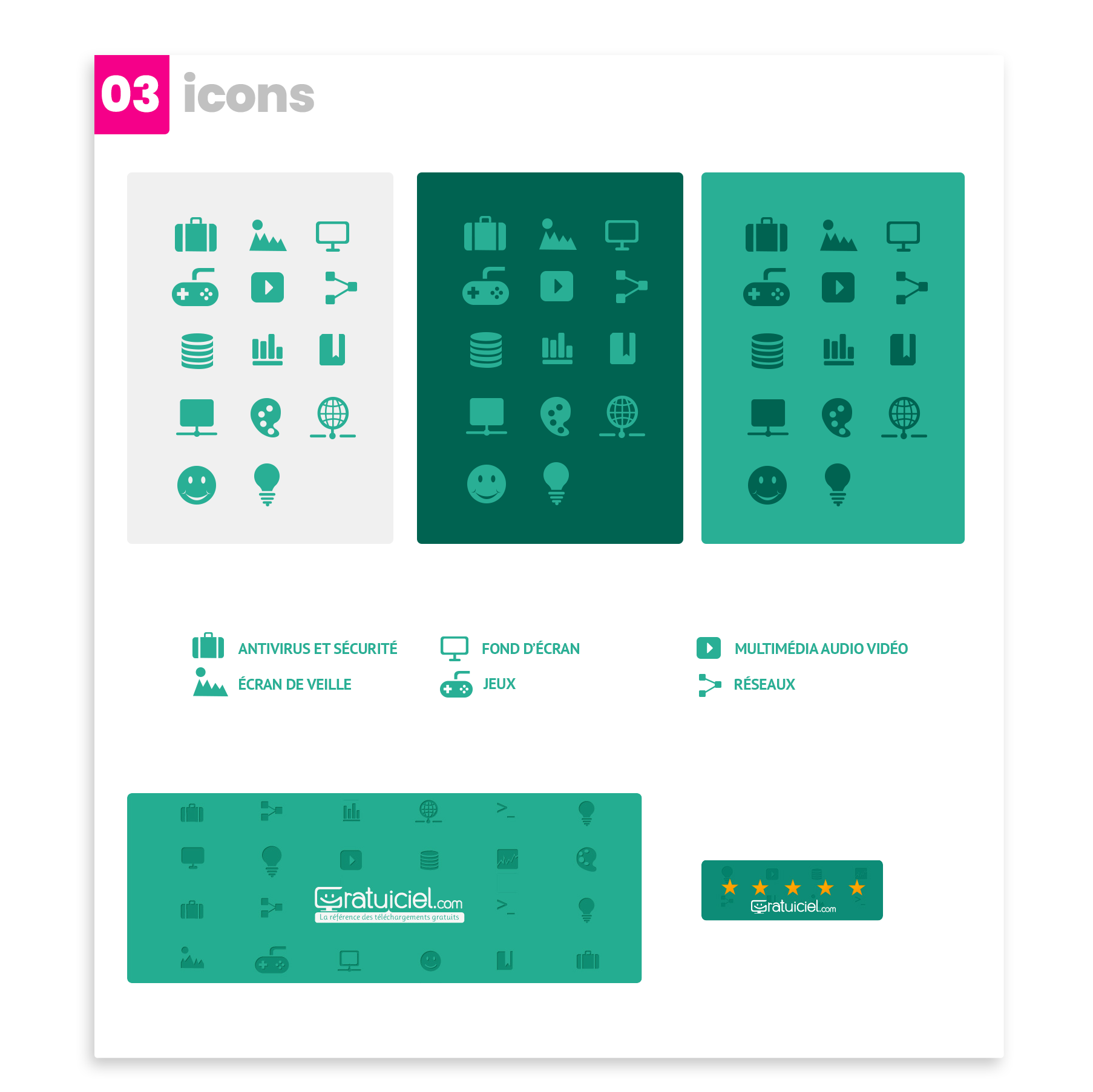 Gratuiciel set icons